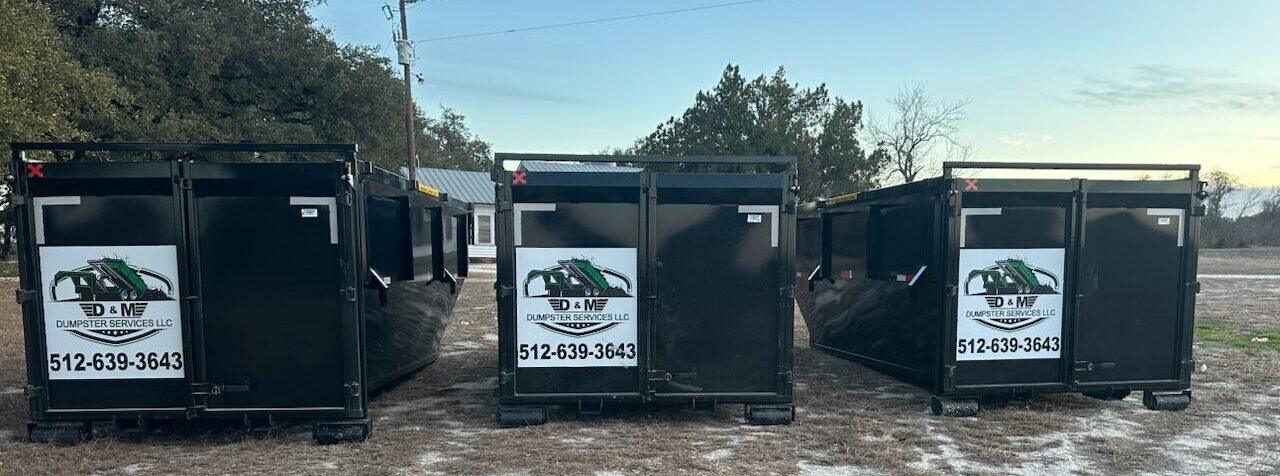 Dumpter Rentals in Jarrell TX and surrounding Williamson County but D&M Dumpster Services